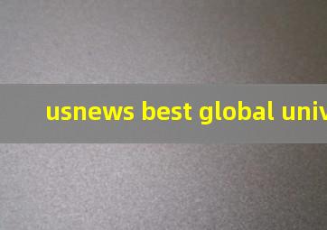 usnews best global university